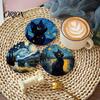 Unique Cat Themed Gifts Wooden Coasters, Decorative Heat Resistant Table Mats, Non-slip Cup Bar Drink Mats Insulation Coasters for Hot Drinks And Desk