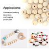 Round Bds Wooden Log Color Craft Bds for Jewelry Children Toys Making