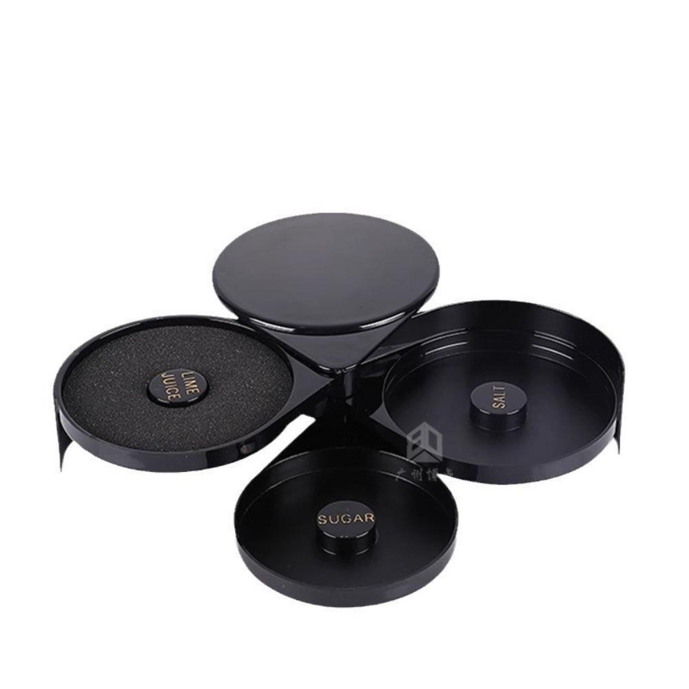 

Коробка для соли, соляная кромка с 2 губками, 3-уровневая барная соковая кромка для коктейлей и приправ, барменский инструмент, соляная кромка для вечеринки в баре синий