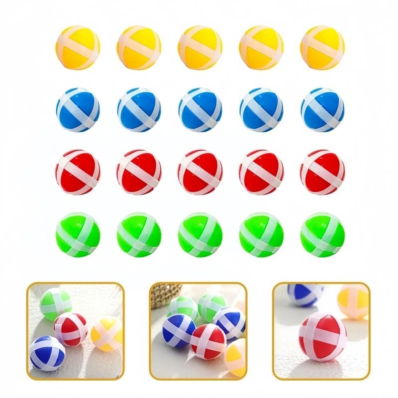 16 Stück Kinder Saugnapf Klebriger Ball Spielzeug Outdoor Sport Fangen Ball Spiel Set Werfen und Fangen Eltern-Kind Interaktives Spielzeug