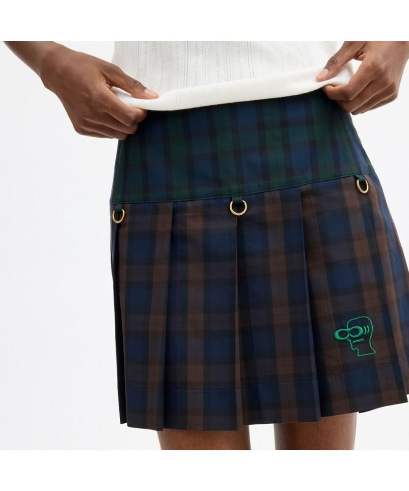 Kochi X Brain Dead Mini Plaid Pleated Skirt Cdv52 Dbr