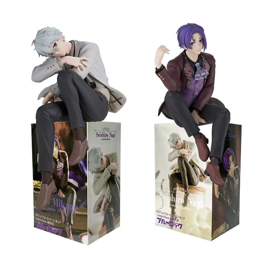 Discover Intime Blue 14Cm Lock Anime Figure Full Gown Nagi Seishirou Handsome Mikage Reo Action Figure Room Decorations Collection Model Playthings