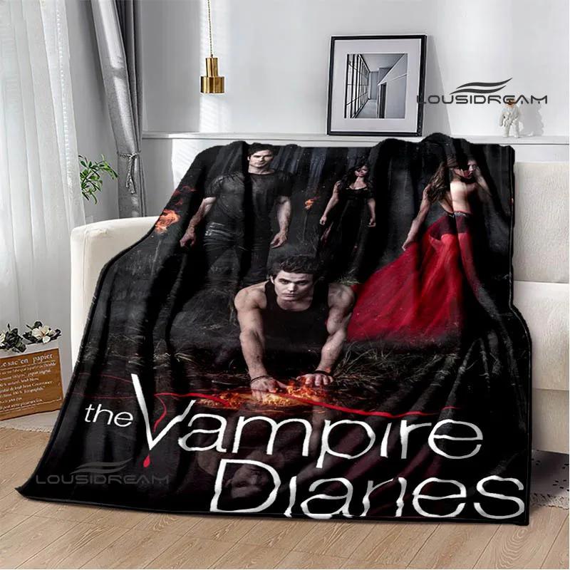 The Vampire Diaries Damon salvatore pătură imprimată Paturi calde din flanelă Pătură moale și confortabilă lenjerie de pat Cadou de ziua de naștere