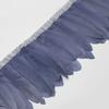 2M Dyed 13-18CM White Goose Feather Trims Real Geese Feather Ribbon Fringe  Dress Skrit DIY Craft Sewing Material Feathers