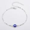 Evil Eye Blue Alloy Plated Women's Foot Jewelry Anklet