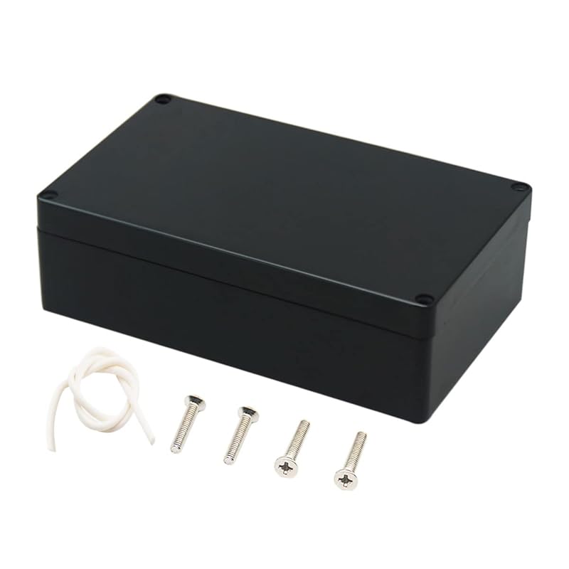 Junction Box, Zulkit Project Box IP65 Waterproof Outdoor Box ABS Plastic Electrical Boxes Electronic Enclosure Black 4.5 X 3.5 X 2.2 Inch(115 X 90 X
