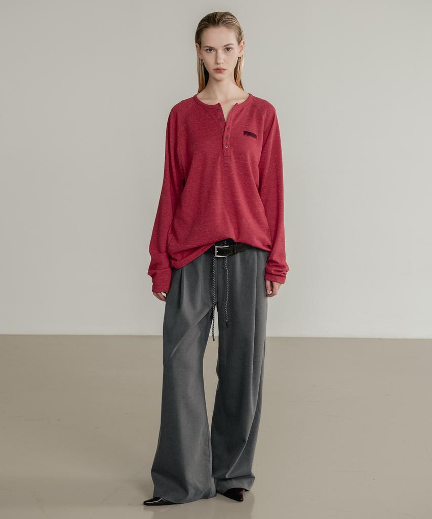 SSIN AND LEE (W) Low Loop Banding Slacks Gray