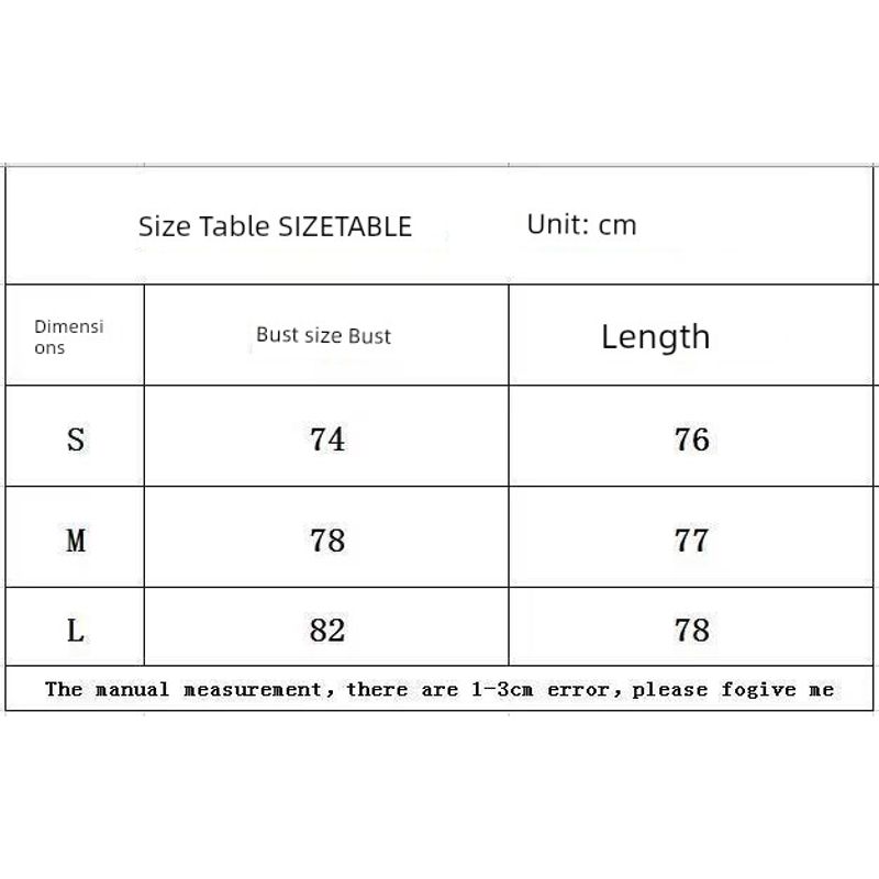 

Fashion Slim-Fit Sleeveless Dress Size Table(Shoot this color randomly) S