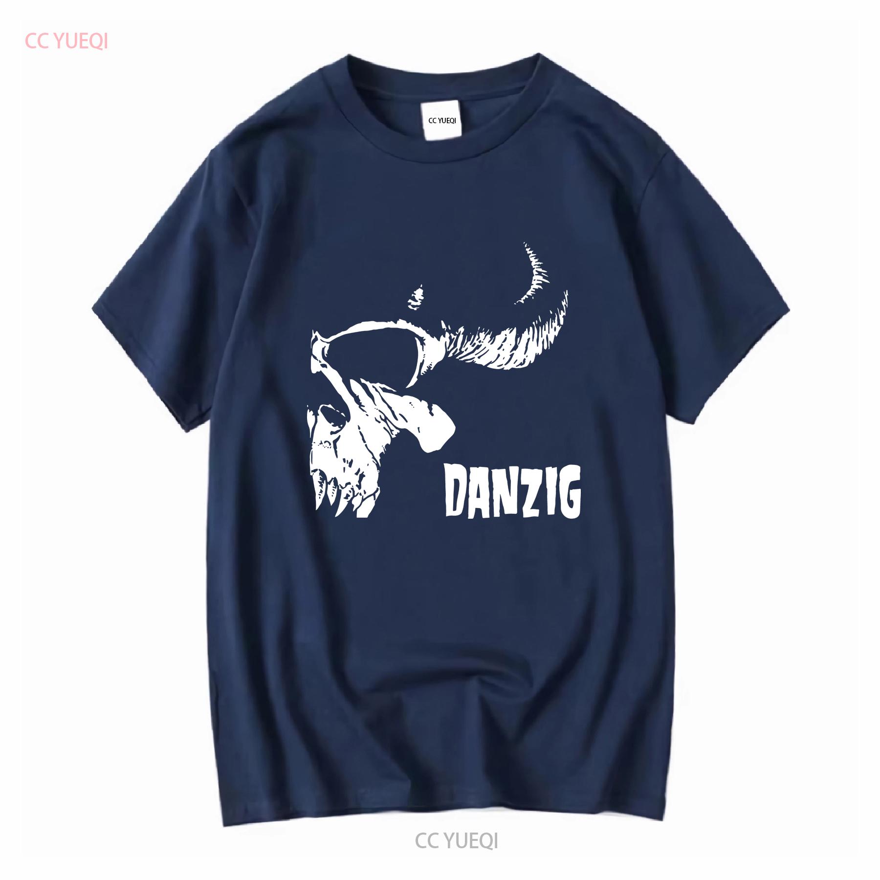 

DANZIG Skull T Shirt Hardrock Blues Rock Metal Punk 80s Crust long or short sleeves vintage Washed Top For Everyday Wear M