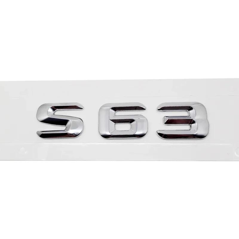 Car Tail Box Letters Stickers 3D Rear Trunk Badge Emblem Decal for Mercedes Benz S55 S63 S200 S220 S250 S260 S300 S320 S350