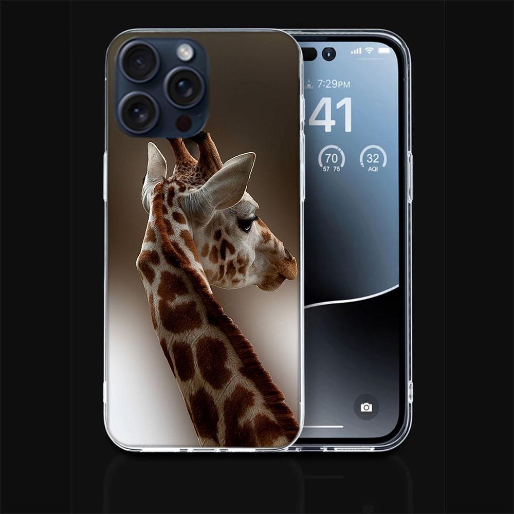 Giraffes Have Long Necks Clear Phone Case For Iphone 17 Air 16 Pro Max 15 Pro 14 Plus 17E 16E 11 13 12 Mini Cover Cases Fundas C