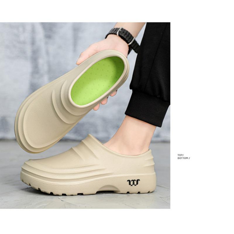 Pantofi de asigurare a muncii bărbați, cu talpă groasă, lejer, impermeabili, bucătar, pantofi de lucru, pantofi pentru bărbați și femei