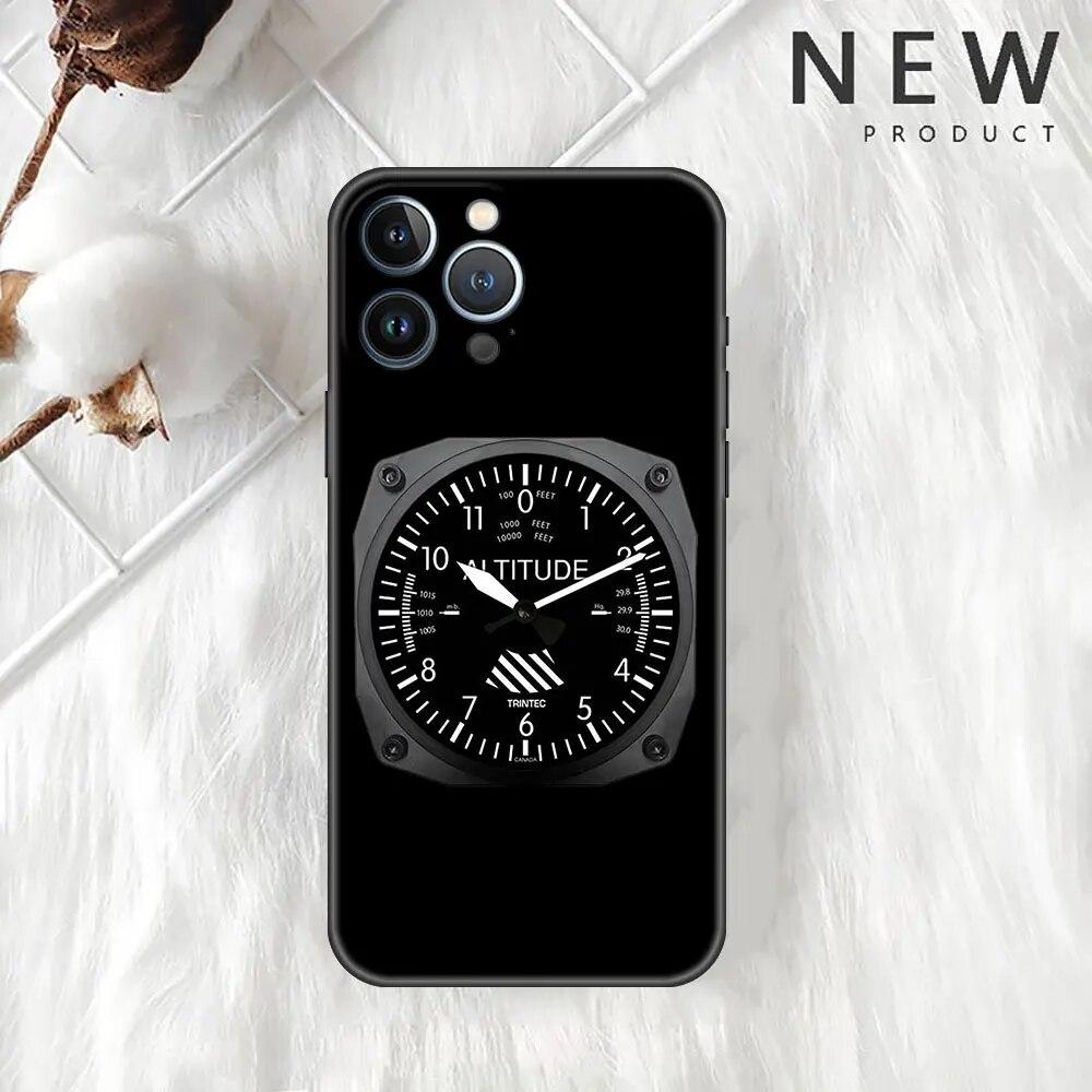Case For Apple iPhone 11 13 12 14 Pro 7 Plus XR X XS Max 6 6S SE Phone Funda Aviation Aeroplane Helicopter Cockpit Instrument
