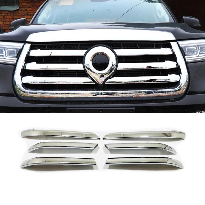 For Great Wall Cannon GWM Poer Ute Front Center Mesh Grille Grill Hood Engine decor sticker Cover Car accessories