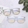 Anti-blue Light Unisex Prescription Eyeglasses Ultralight TR90 Photochromic Square Nearsighted Glasses 0 To -6 0