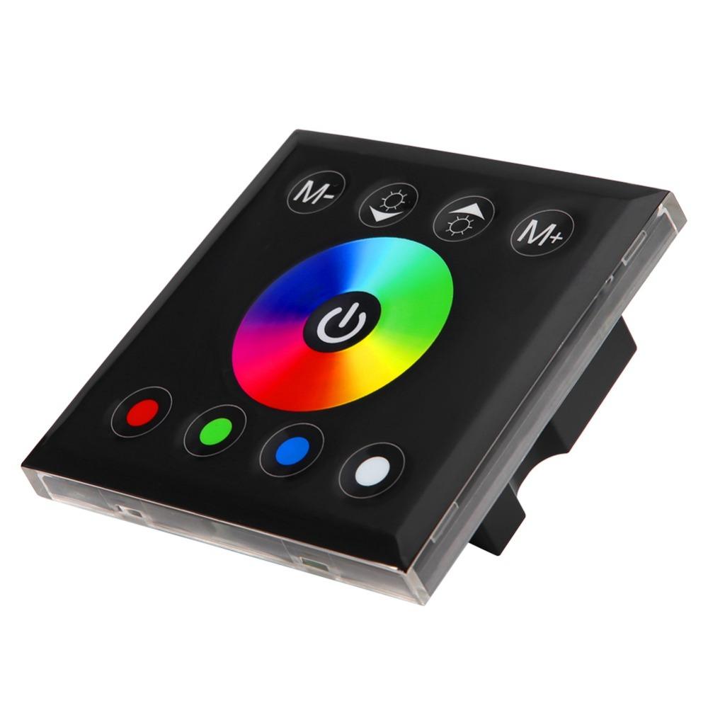 Capacitive Touch LED Touch Panel Controller RGBW Dimmer Switch  Wall Mounted Installation