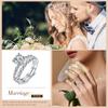925 Sterling Silver Classic Style Moissanite Ring Sets Wedding Engagement Ring For Women Fine Jewelry Accessori