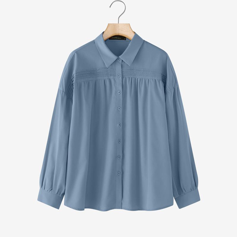 ZANZEA Dámská ležérní halenka s dlouhým rukávem s dlouhým rukávem