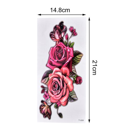 Yousheng Body Tattoo Charming Waterproof Convenient Flower Temporary Tattoo Sticker for Girls