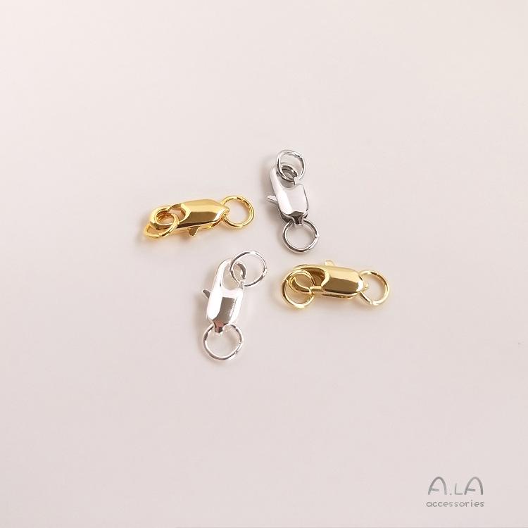 14K/18K Gold & Sterling Silver Fishtail, Spring, and Lobster Clasps - DIY Jewelry Accessories.