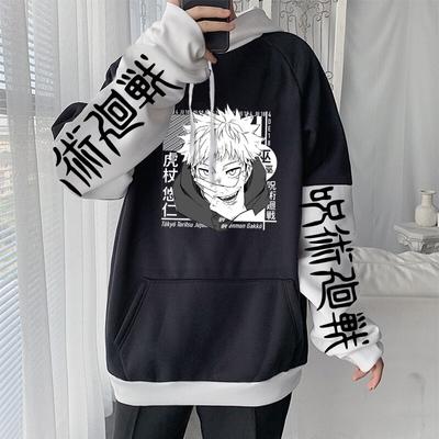 Japan Anime Jujutsu Kaisen Itadori Yuji Manga Hoodies Männer Frauen Mode Streetwear Winter Lose Beiläufige Langarm Sweatshrts