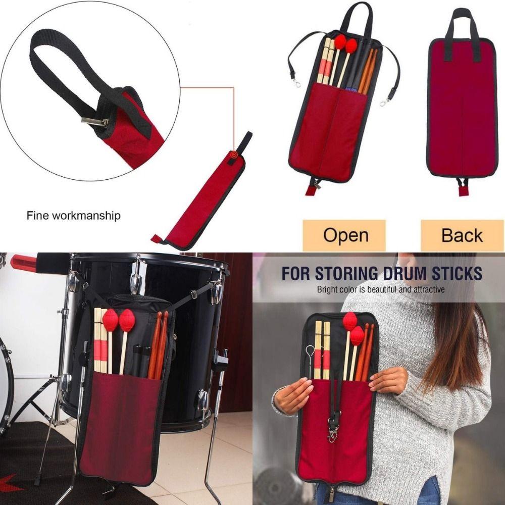 Thicken Drumstick Backpack Oxford Cloth Gig Drum Stand Handbag Fashion Drum Stick Case Storage