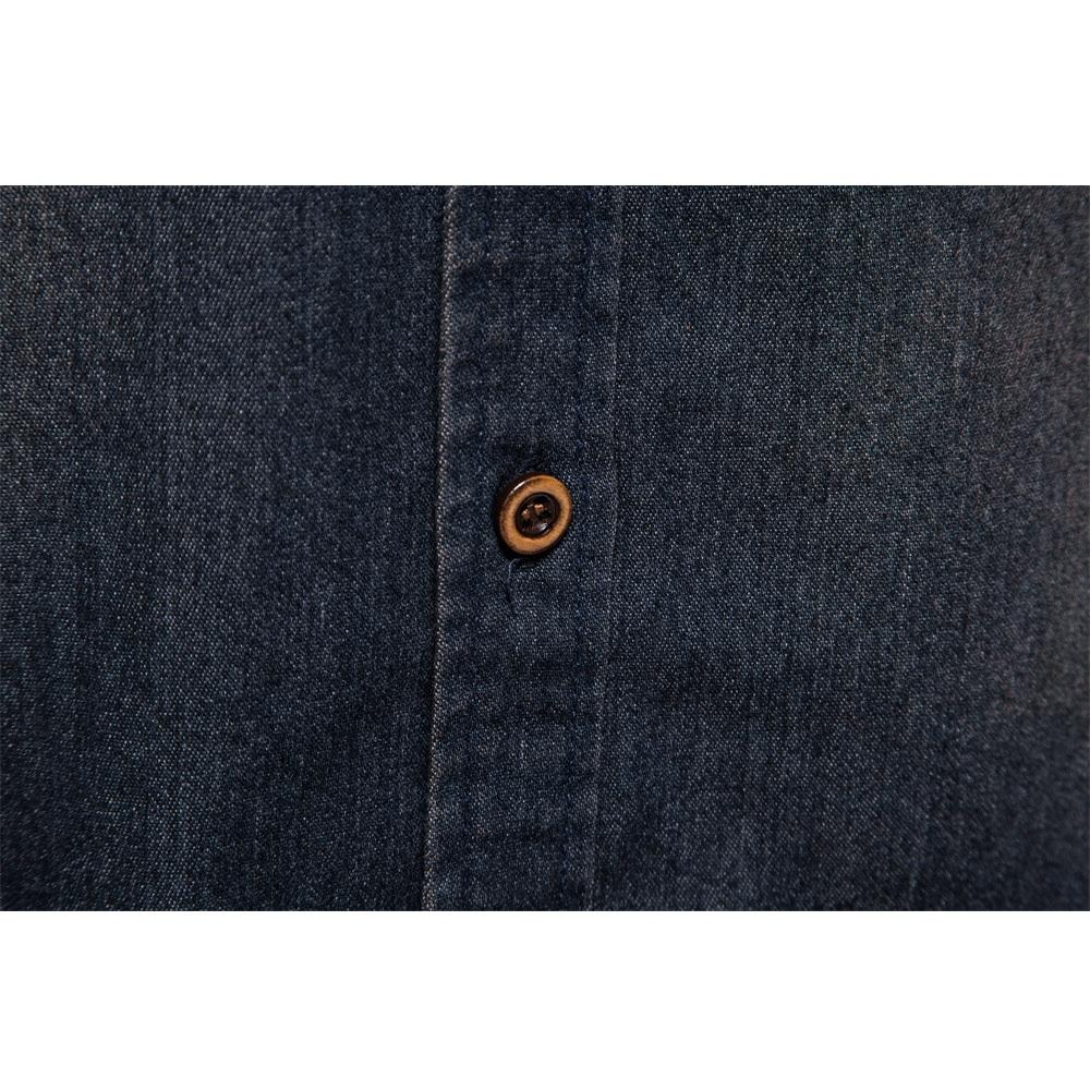 Cowboy Skrynkelfri Skjorta Herr Casual Enfärgad Långärmad Skjorta