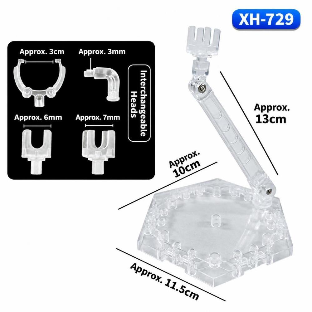 Adjustable Arm Action Figure Display Stand Transparent Action Figure Base  HG Model Figures