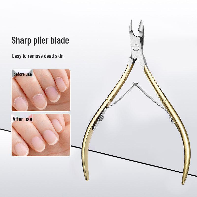 Adler Schnabel Nagelknipser: Pediküre-Schere aus Edelstahl für abgestorbene Haut und Nagelrillenpflege