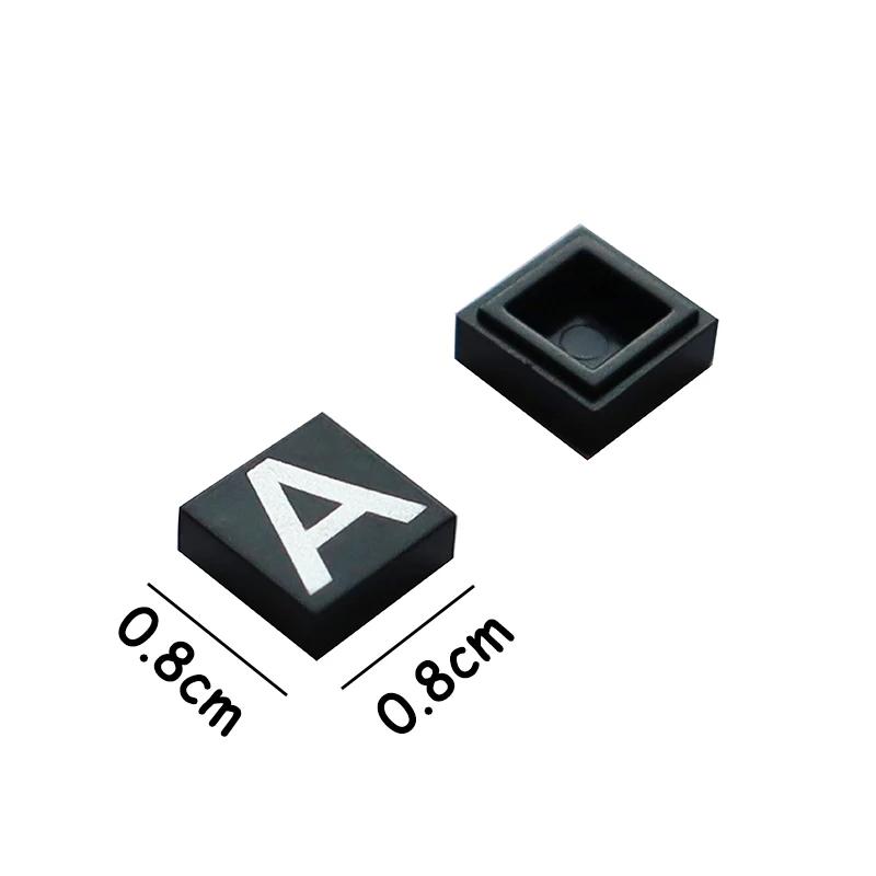 Byggeklodser 41 stk. DIY Bogstaver Tal Fliser Print Constructor Model Tilbehør Figurer Klodser Glatte 1x1 3070 MOC