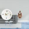Modern Horse Wall Clock Figurine Decorative Round Quiet Large Numerals Animal Table Statue for Home