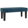 Box Spring Bed with Mattress Dark Blue 100x200 cm Velvet