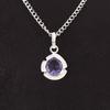 Heart Iolite Gemstone Sterling Silver Engagement Gift Ethnic Birthday Pendant PP-8-2