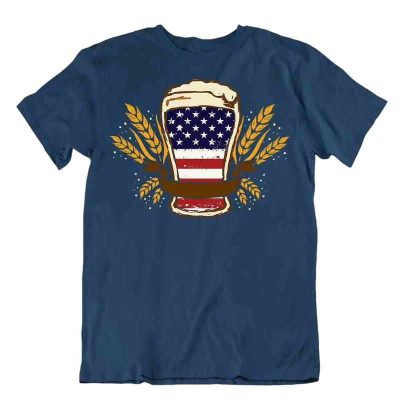 Usa Parody Drinking Humor T SHIRT Amusing Comic TEE Beer Cap SHIRT