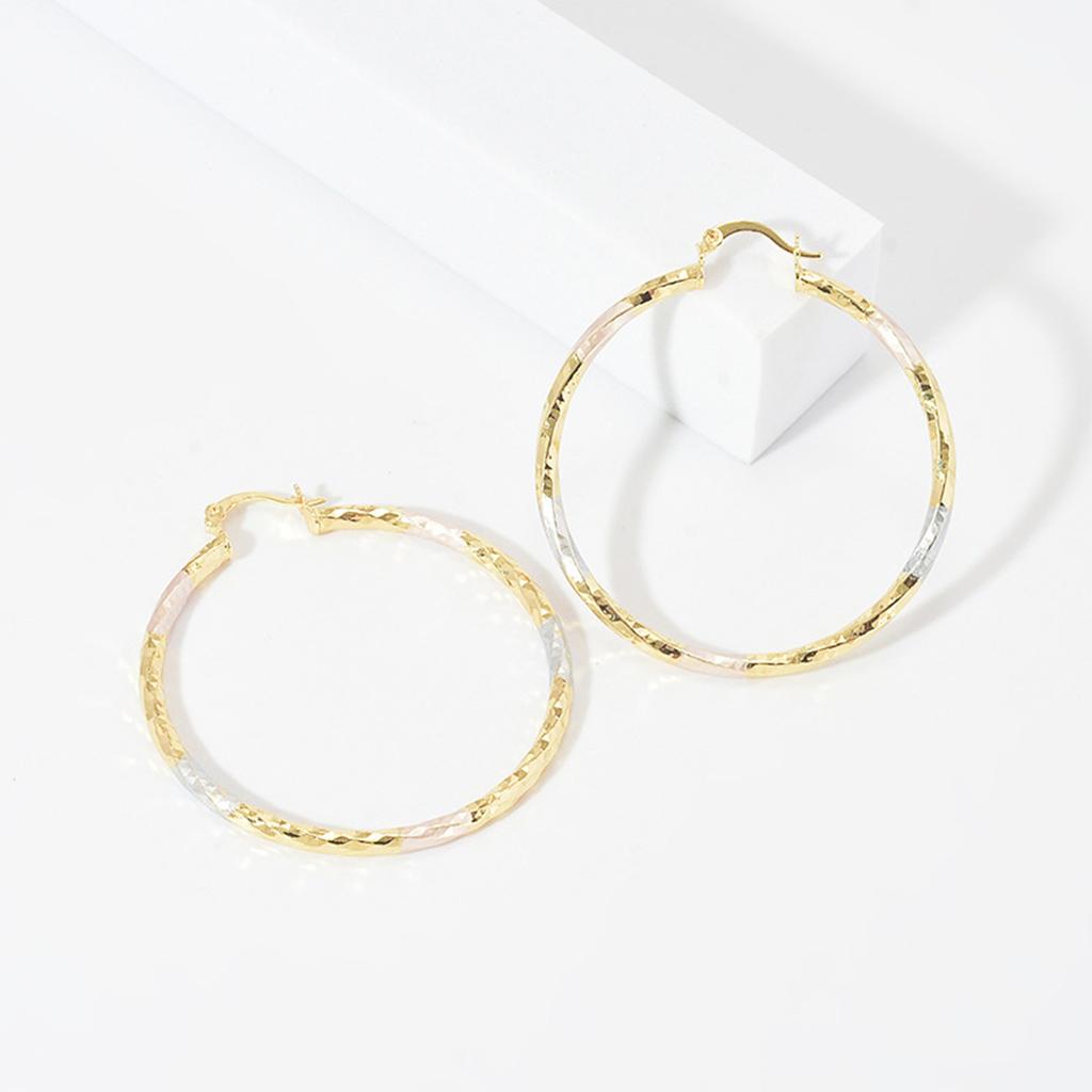 Circular Colored Earrings With Retro