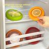 Elliptical Fresh Keeper Box With Abs Material For Vegetables And Fruits Storage