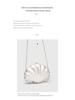 Elegant Irregular Shell Acrylic One-Shoulder Crossbody Clutch for Weddings and Banquets.