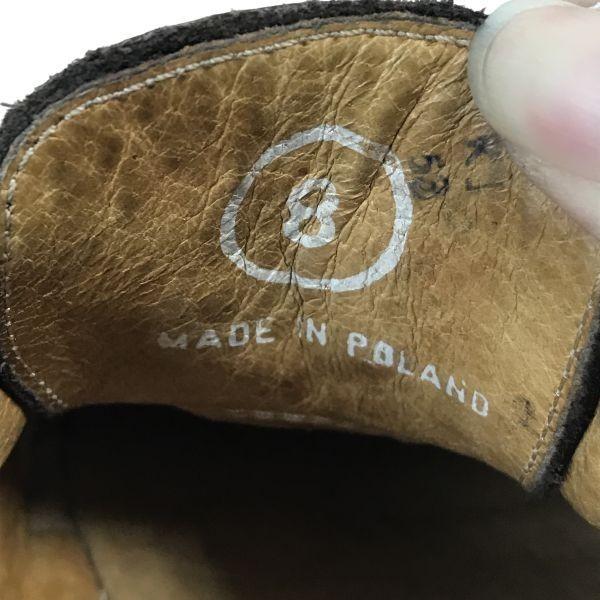 Made in Poland Vintage JOHN FLUEVOG Leather Goodyear Welt Wingtip 8 / 26.5cm / Brown Dress Shoes(USED)