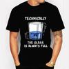 Y2k T Shirt for Men Physics Technically The Glass Is Always Graphic T Shirts Tops Short Sleeve T Shirt Harajuku Fashion T-shirts