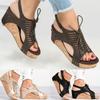 Elegant Women's Frenulum Vintage Platform Sandal With Comfortable Open Toe Design