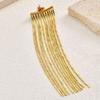 Gold Tassel Earrings Stainless Steel Waterfall Earrings Hypoallergenic Fringe Earrings  Prom Event