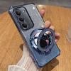 Four Corners Shockproof Glitter Case for Redmi 15 5G 15C 14C Magnetic Mirror Holder Silicone Case for Redmi Note 14S 14pro +