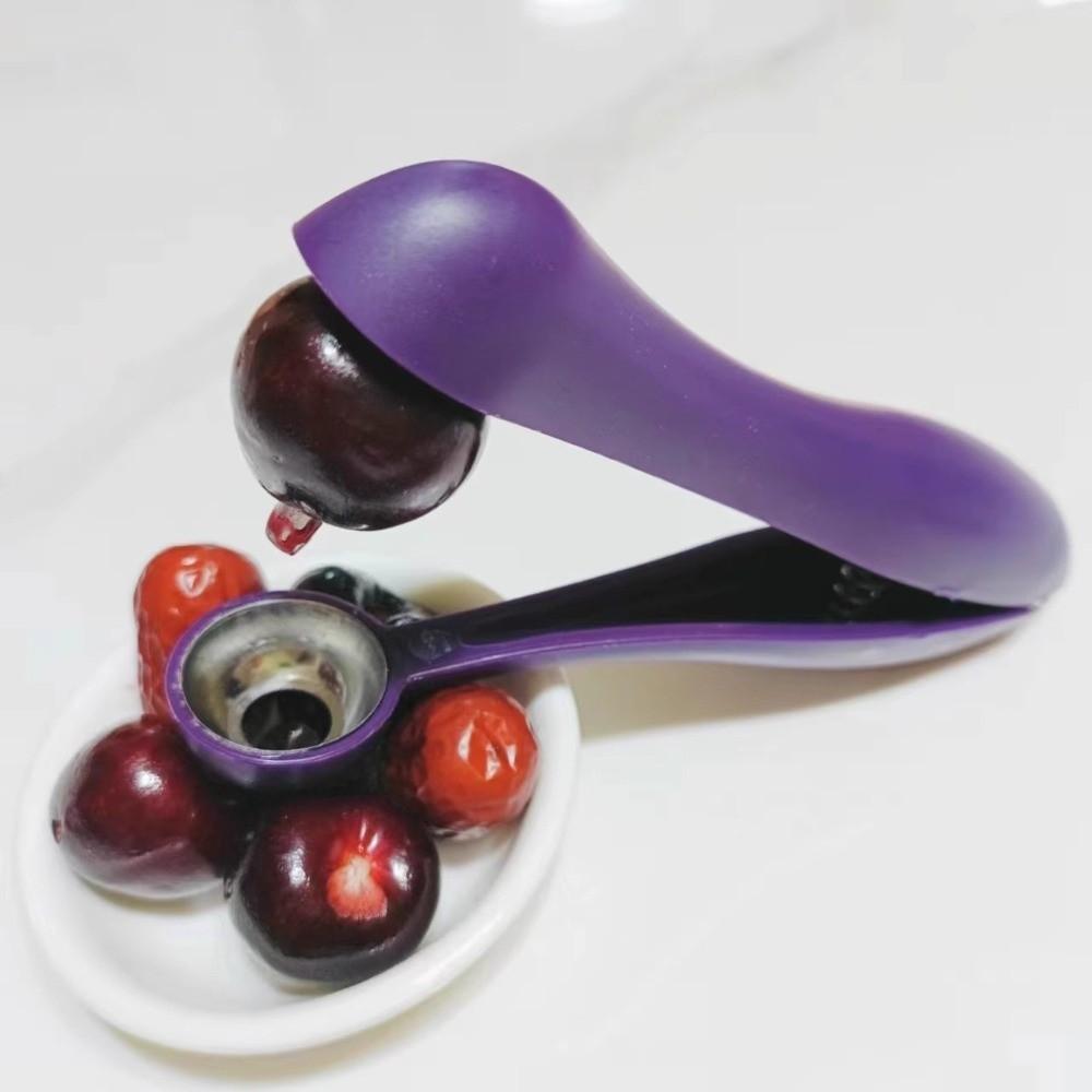 Easy Clean Cherry Pitter Tool Squeezing Function Olive Pit Stoner For Kitchen Use