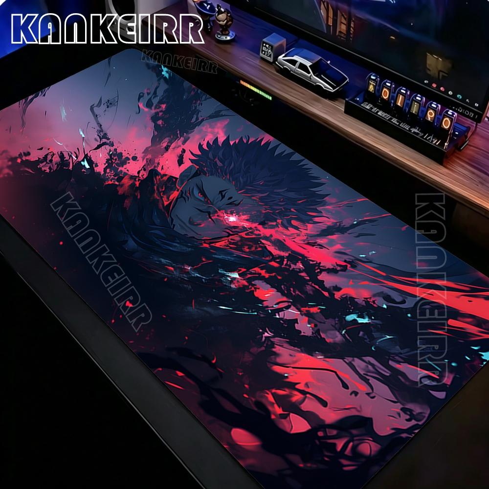 Cool Gojo Satoru Large Gaming Mousepad Anime Jujutsu Kaisen Mouse Pad Gamer Laptop Keyboard Mice Mat Computer 900400mm Desk Mat