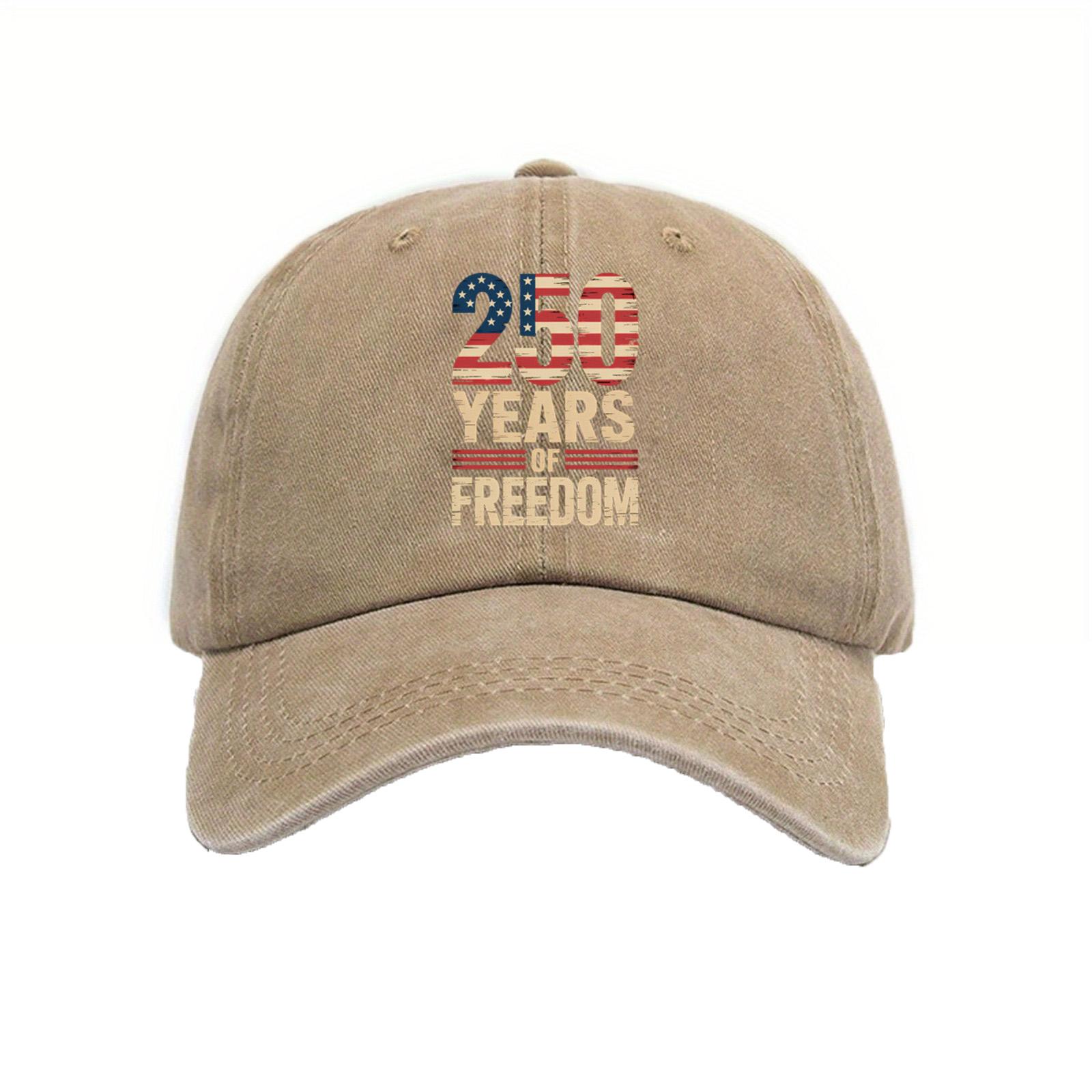 Printed Baseball Cap, Commemorating The 0th Anniversary Of The United States . One Size хаки