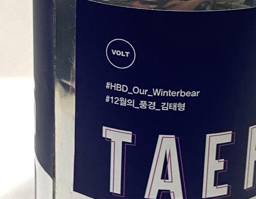 [USED] BTS | V Tete Birthday Can Birthday Label Fan Design Purchased in Korea