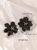 Sculptural Floral Acrylic Earrings Oversize Sweet Bloom Studs with a Modern Art Vibe OG050