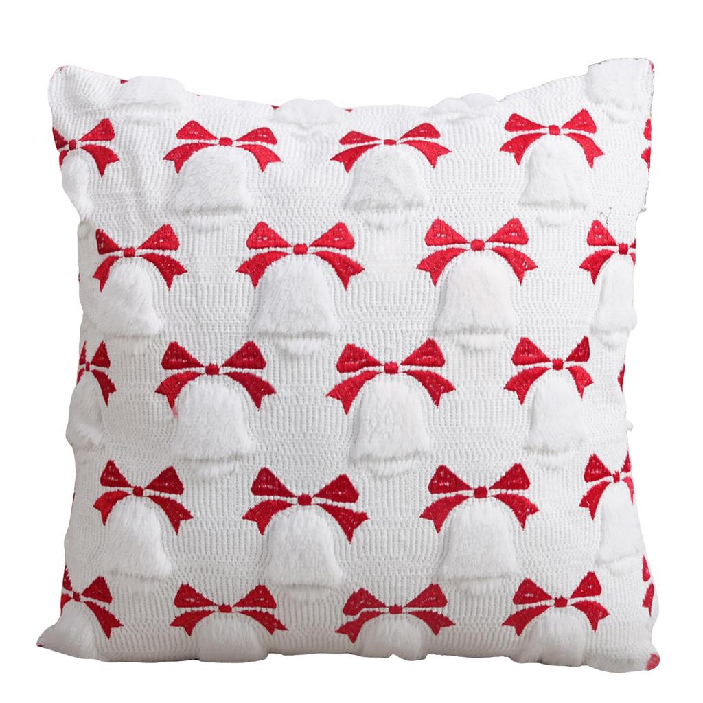 Weihnachtsbeleuchtung Bestickter Kissenbezug Amerikanischer Retro Wohnzimmer Sofa Kissen Kissen Weihnachtliche Atmosphäre Heimdekoration
