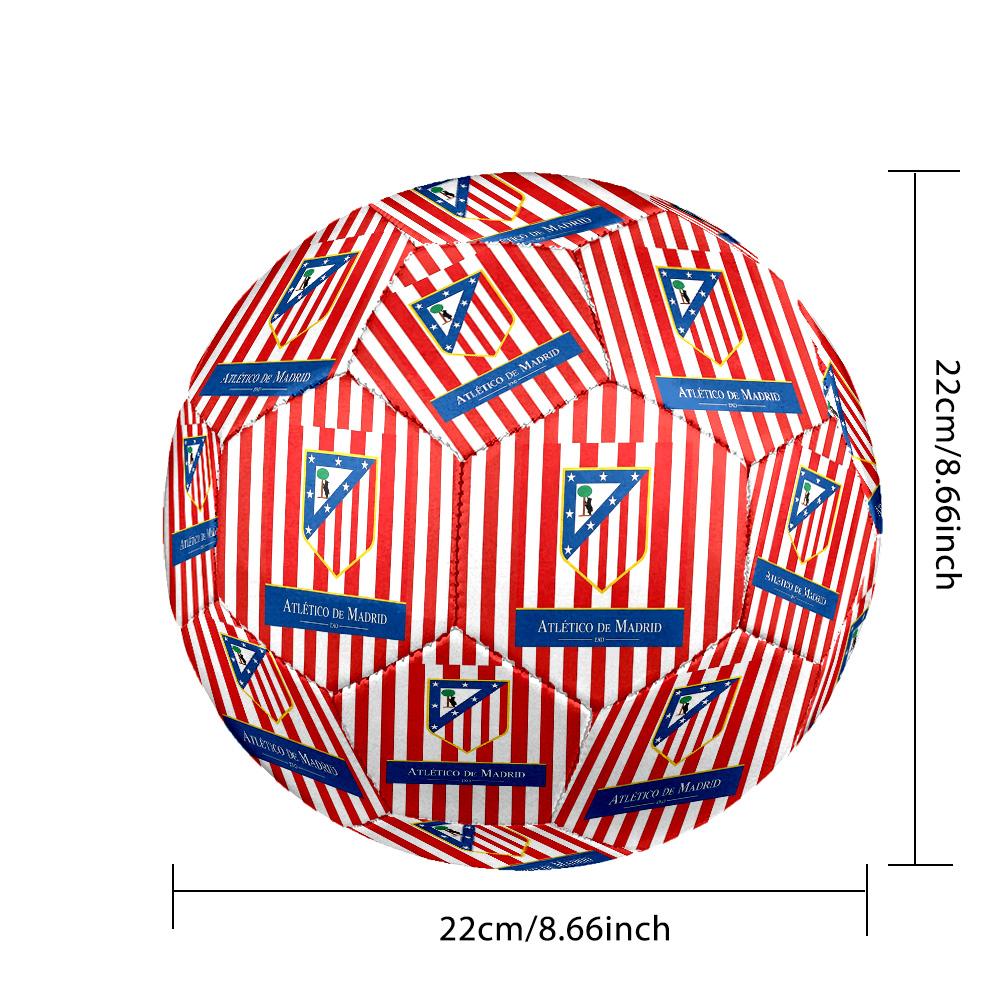 Atlético De Madrid teamIndoor Soccer Ball Colorful All Ages Machine Stitched PVC Competition Ready Durable High-Bounce
