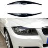 Car Headlight Lamp Eyebrows Cover Trim Stickers For BMW 3 Series E90 E91 320i 330i 2005-2012 Model ABS Material Car Accessories